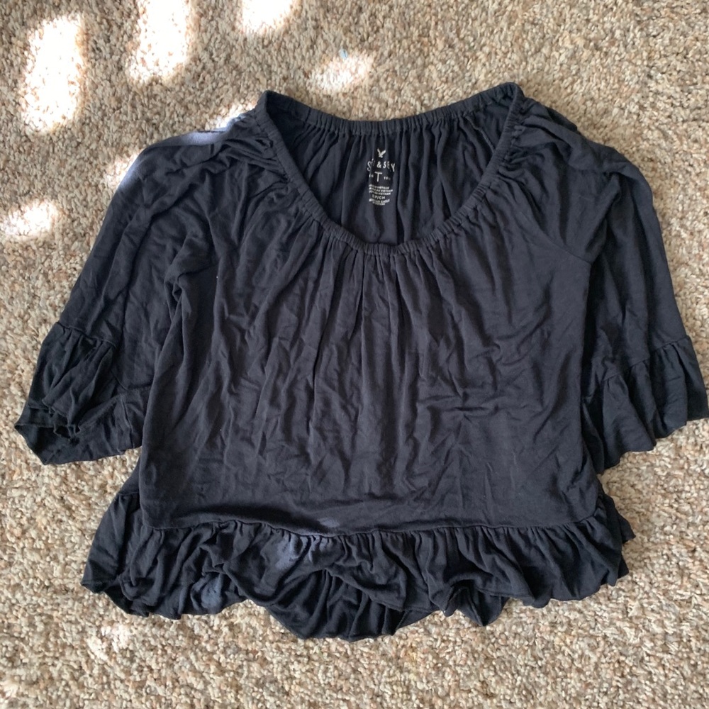 american eagle off the shoulder top